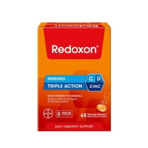 REDOXON TRIPLE ACTION EFFERVESENT TABLET ORANGE FLAVOUR 45s