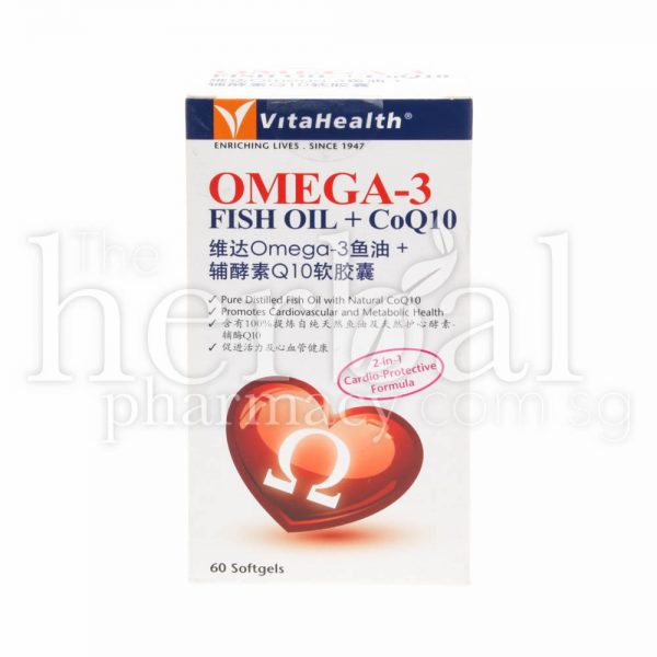 VITAHEALTH OMEGA3 FISH OIL CoQ10 SOFTGEL 60'S