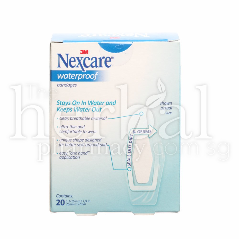 3M NEXCARE WATERPROOF BANDAGES 20's