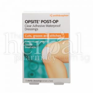 SMITH & NEPHEW CLEAR ADHESIVE WATERPROOF DRESSING 5's