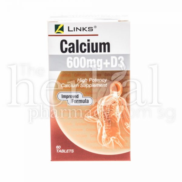 LINKS CALCIUM 600mg + D3 TABLETS 60