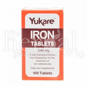 YUKARE IRON TABLETS 246mg TABLETS 100