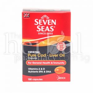 SEVEN SEA PURE COD LIVER OIL CAPSULES 100
