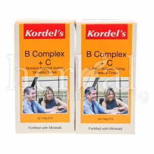 KORDEL'S B COMPLEX + C TABLETS 60x2