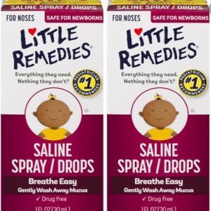 Little Remedies Saline Spray and Drops 30ml x 2btls