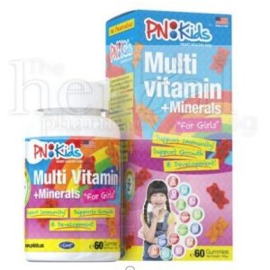 Principle Nutrition PNKids Multi Vitamin + Minerals For Girls 60s (Kids Vitamins Gummies)